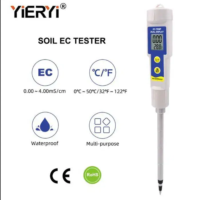 EU meter waterproof EC soil and temperature, вид 6