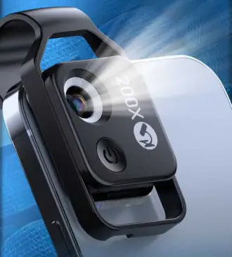 Microscope 200x for smartphones, вид при наведении