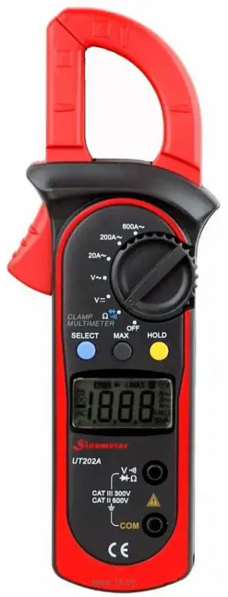 Current clamp UNI-T UT202A, вид при наведении